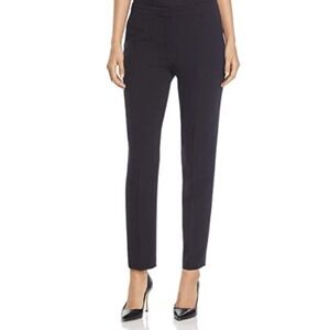Hugo Boss Torunala Tapered Leg Trouser Pants Women's 8 High Rise Pants Black